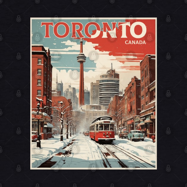 Toronto Canada Vintage Poster Tourism by TravelersGems